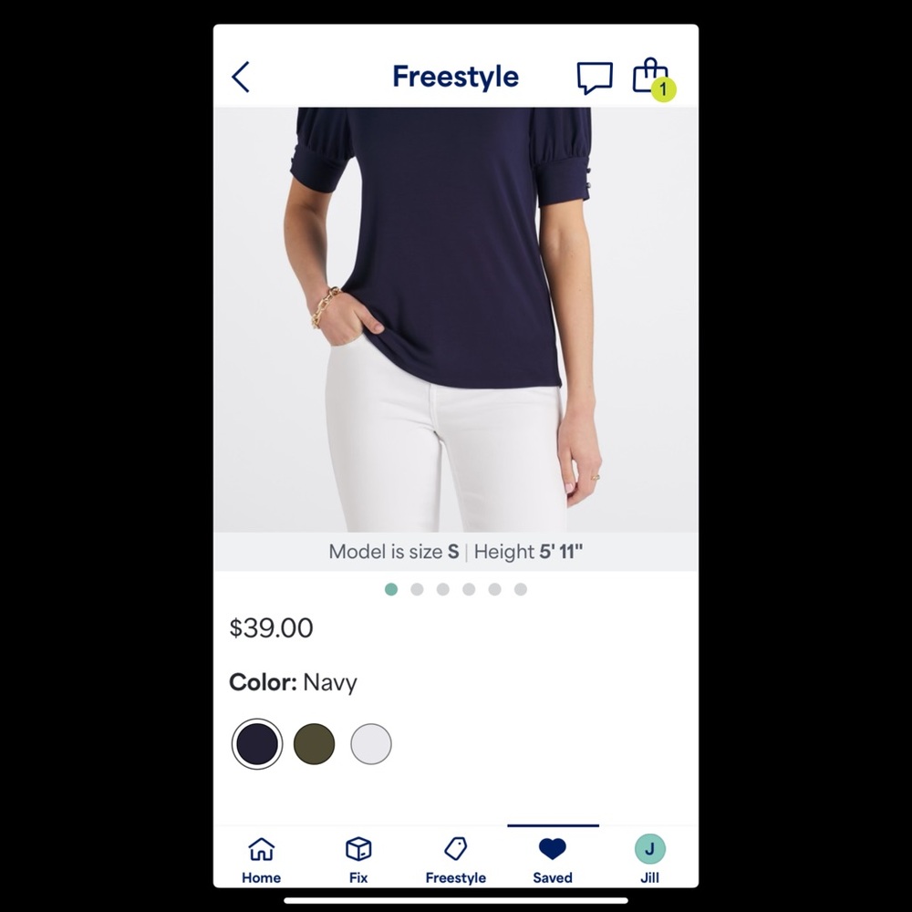 Staccato Raquelle Scoop Neck Puff Sleeve Top - Picture 6 of 16